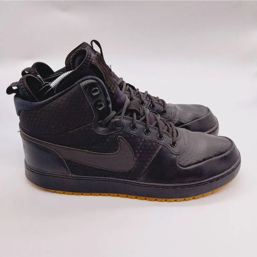 Nike Ebernon Mid Winter Fashion Sneakers Mens Size 12 Black Gum Nike Boots